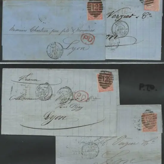 1862 (Sept) & 1863 (Jan, Feb & April) London to ...