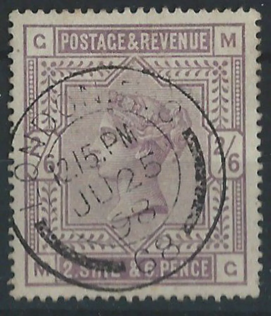 1883 2/6d lilac on white paper. Superb used with ... Image 1++