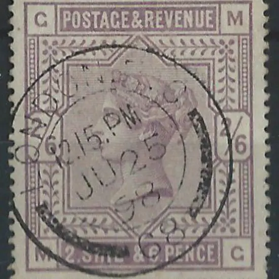1883 2/6d lilac on white paper. Superb used with ...