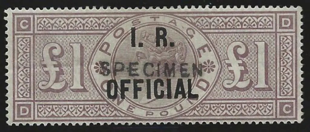1885 £1 brown-lilac QV Three Crowns wmk. I.R. ... Image 1++