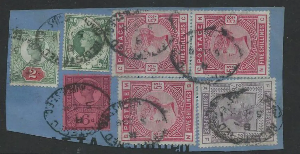 1888 (5th Oct) Registered Parcel piece with 2d, 6d ... Image 1++