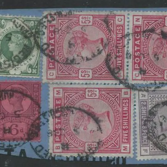 1888 (5th Oct) Registered Parcel piece with 2d, 6d ...