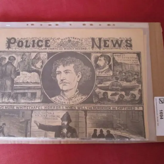 1888 editions of "Police News" newspapers x 3 all ...