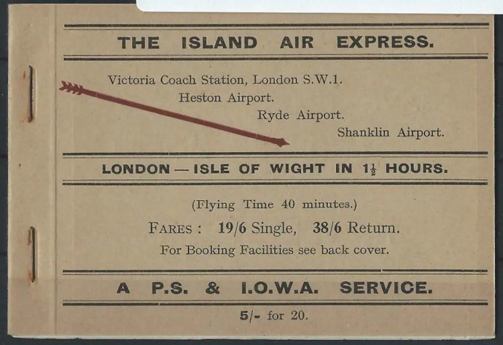 1929 "The Island Air Express" London to Isle of ... Image 1++