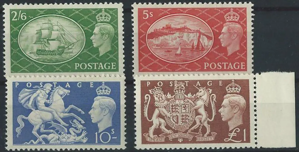 1951 Festival of Britain high vals MUH with the £1 ... Image 1++