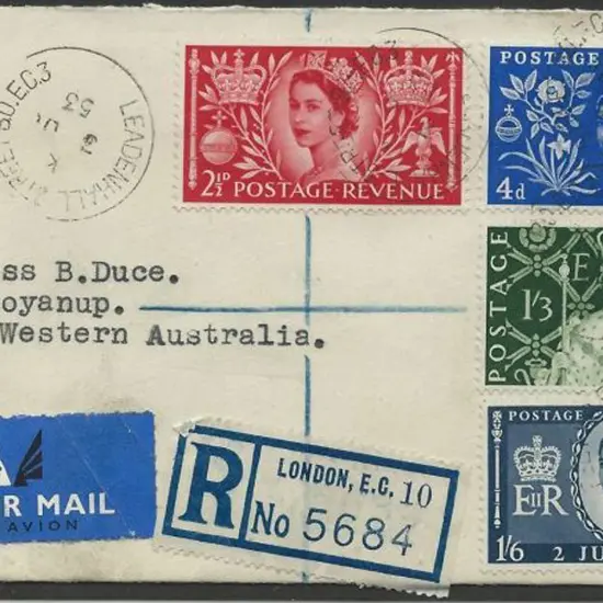 1953 (3rd June) Coronation FDC on neat typed ...