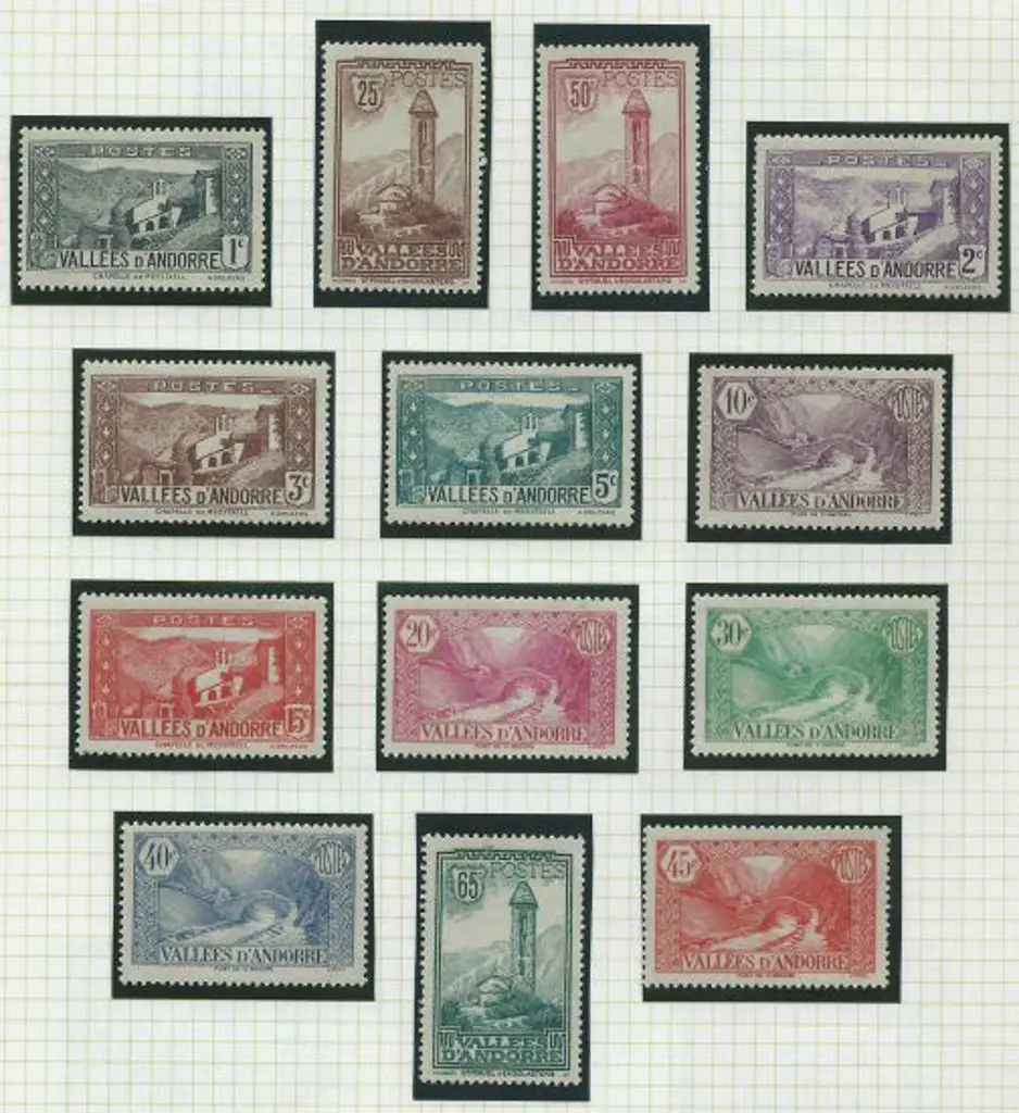 Andorra-French 1932/43 pictorials. Missing both ... Image 1++