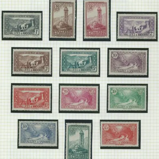 Andorra-French 1932/43 pictorials. Missing both ...