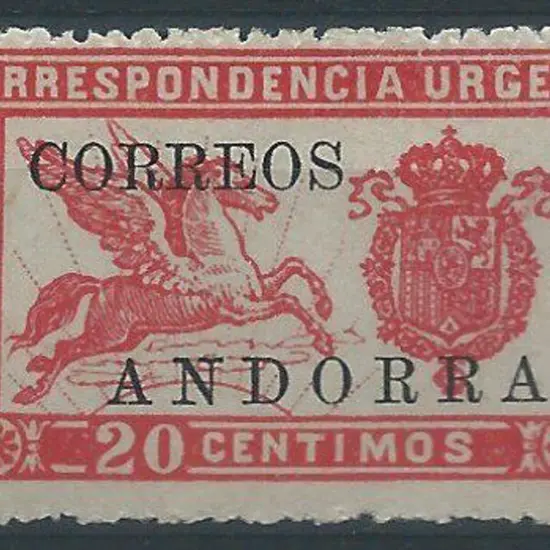 Andorra-Spanish 1928 20c Urgent Correspondence MLH ...