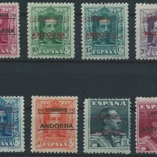 Andorra-Spanish 1928 Overprints complete MLH to ...