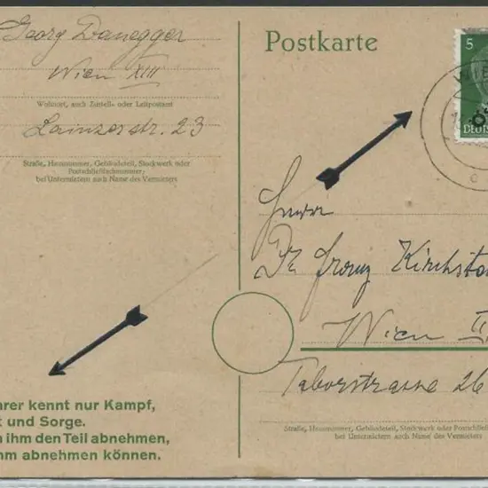Austria 1945 (13th May) German pre-printed ...