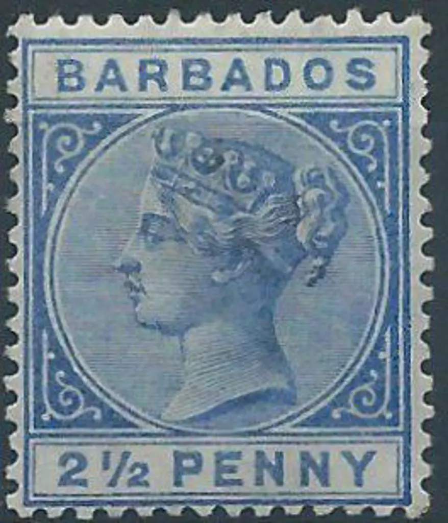 Barbados 1882/86 QV 2½d ultramarine. MUH SG 93 ... Image 1++