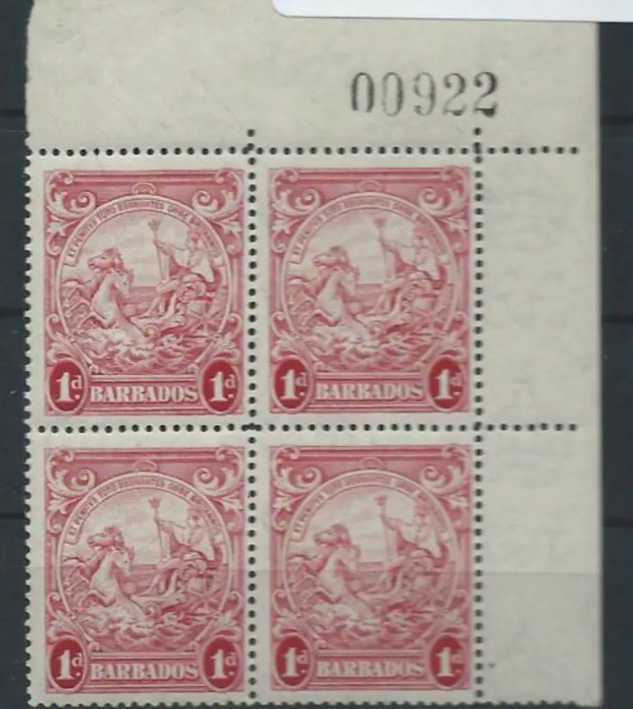 Barbados 1920/21 Victory set of 11  to 3/- MLH ... Image 1++
