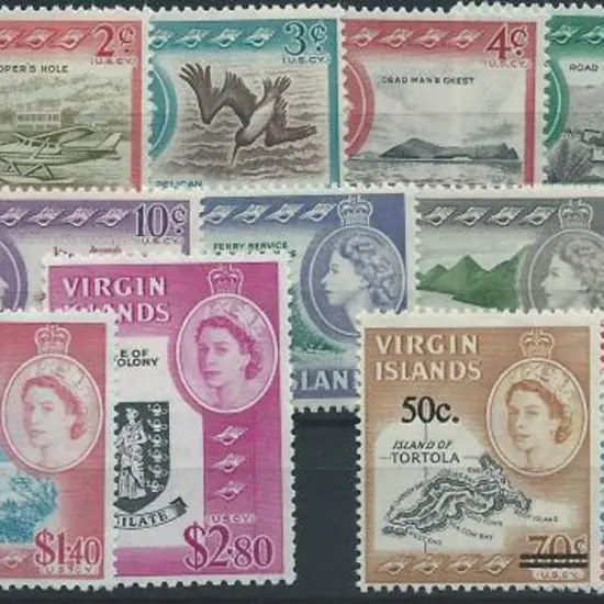 British Virgin Islands 1964/68 QEII defins set of ...