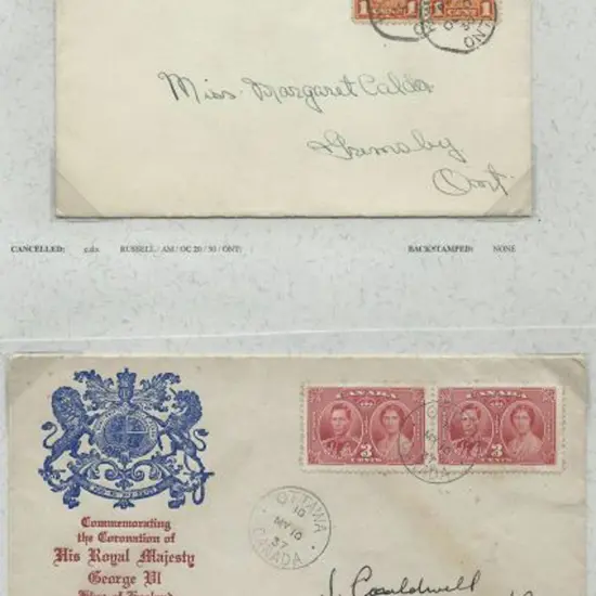 Canada 1930 (20th Oct) Ontario internal use cover ...