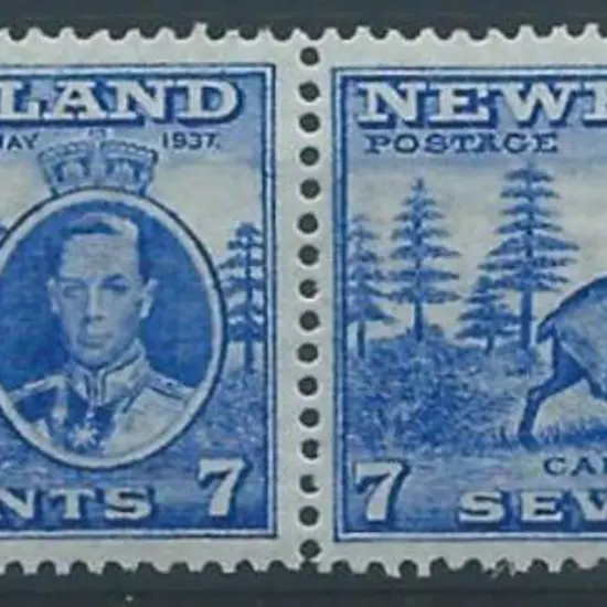 Canada-Newfoundland 1937 7¢ pair MUH right hand ...