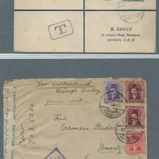 Egypt (British Forces) 1932-1939 cover group with ...