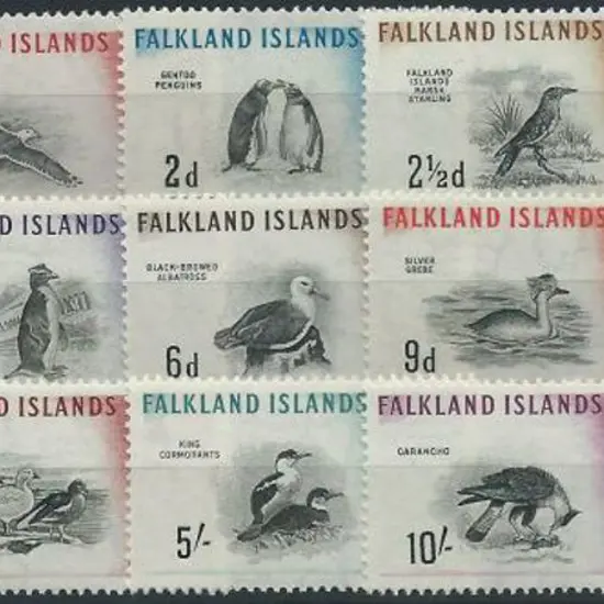 Falkland Islands 1960 Birds set of 15 to £1 MUH. ...