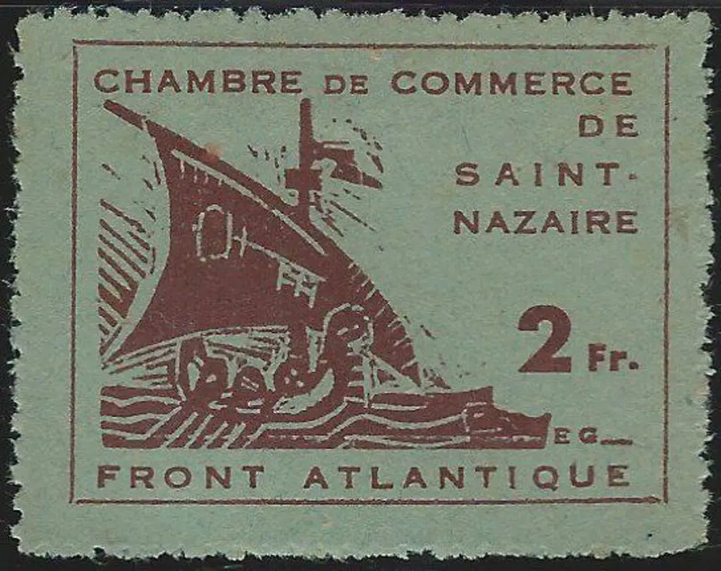 France 1909 10¢ green & blue Amiens Chamber of ... Image 1++