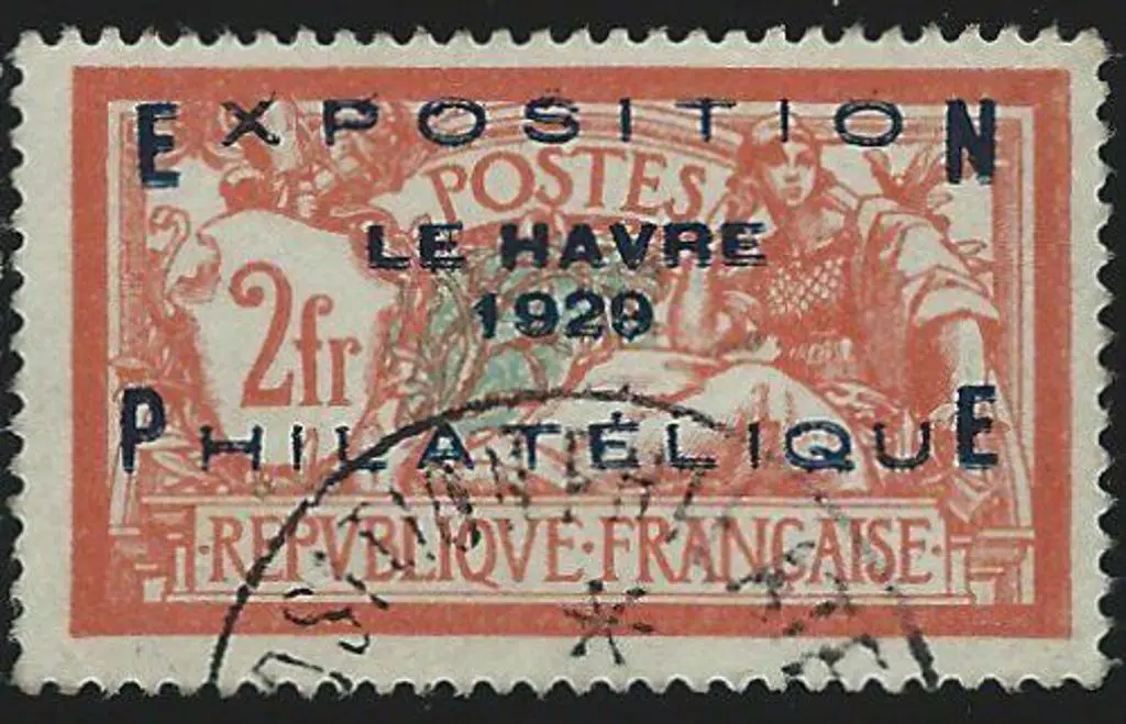 France 1929 2f Le Havre Exhibition. Well centred ... Image 1++