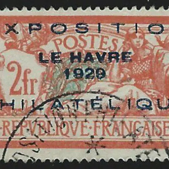 France 1929 2f Le Havre Exhibition. Well centred ...