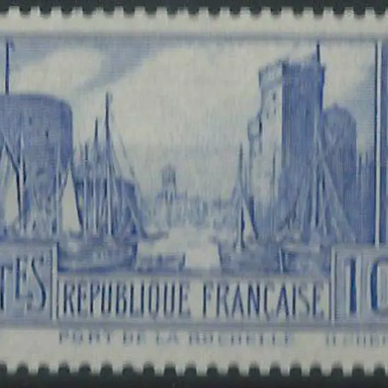 France 1929/33 10f Port de la Rochelle type I pale ...