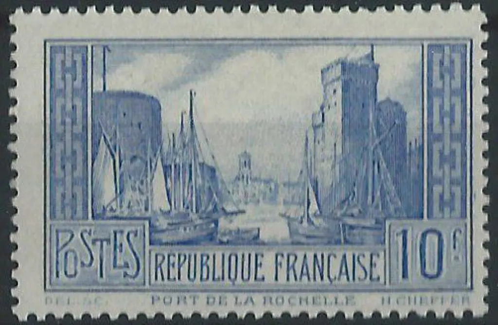 France 1929/33 20f Port de la Rochelle type I. ... Image 1++