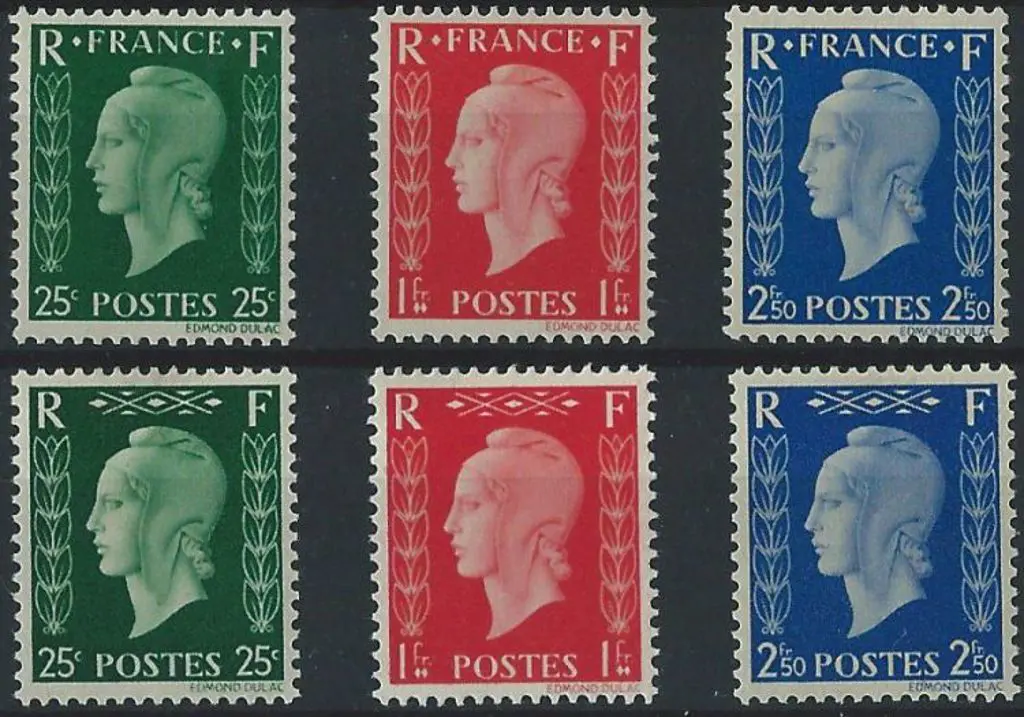 France 1944 Marianne (Dulac) rejected designs ... Image 1++