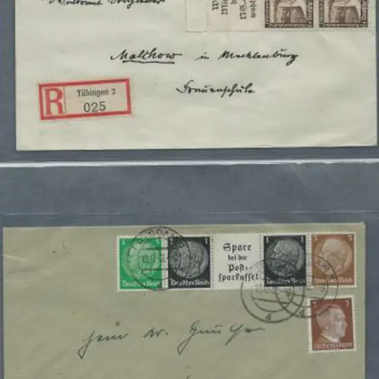Germany 1937, 1939, 1940 & 1942 covers (first 3 ...