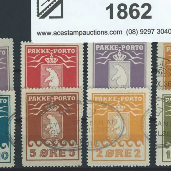 Greenland 1905 Parcel Post simplified group ...