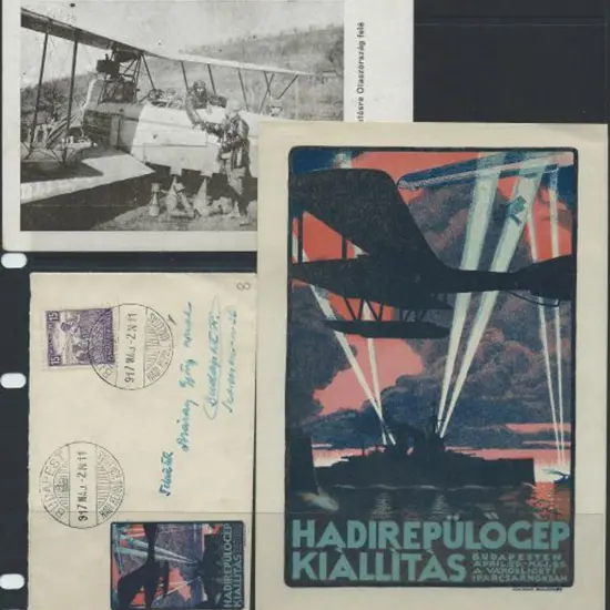 Hungary 1917 postcard with CTO 2f Turul specially ...
