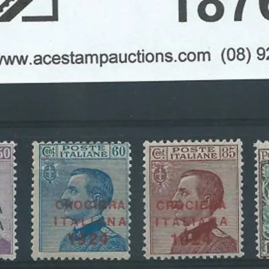 Italy 1924 "Crociera Italiana 1924" ovpts complete ...