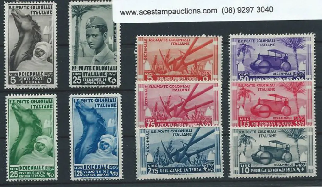 Italian Colonies 1933 10th Anniversary of Fascist ... Image 1++