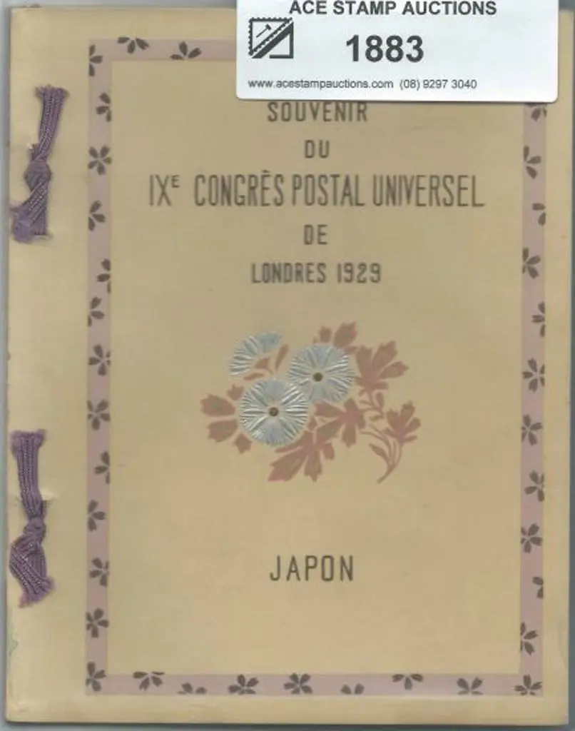 Japan 1929 souvenir booklet presented to delegates ... Image 1++