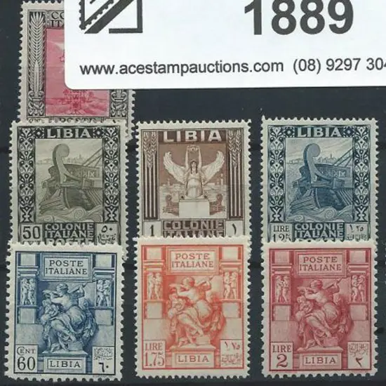 Libya 1924/31 Libyan Sibyl no wmk set (ex 40¢), ...