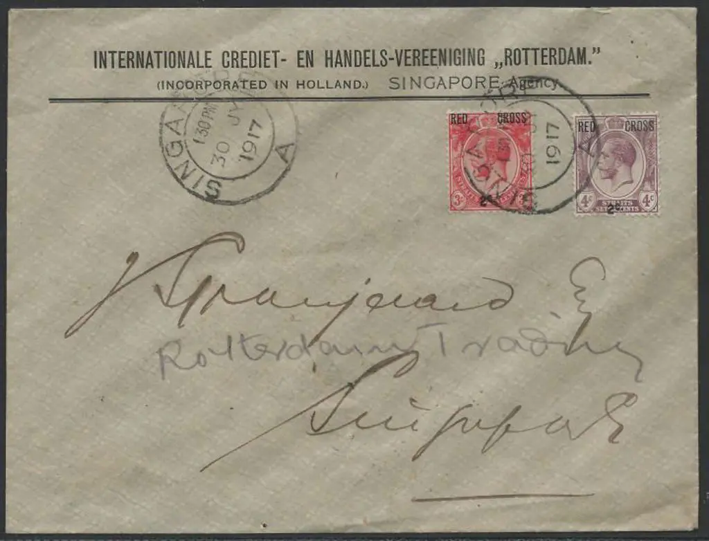 Malaya-Straits Settlements 1917 (30th July) ... Image 1++
