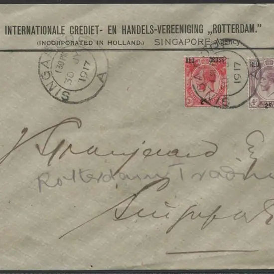 Malaya-Straits Settlements 1917 (30th July) ...