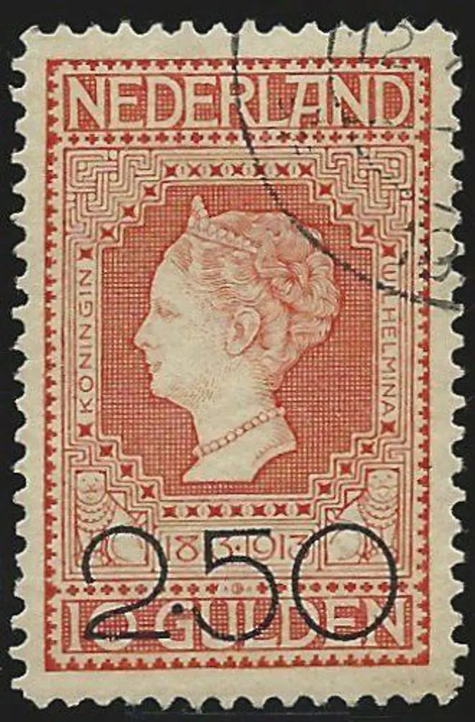 Netherlands 1920 2.50 surcharge on 1913 10g. ... Image 1++