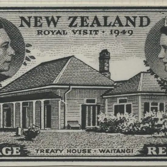 New Zealand 1949 2d Royal Visit photographic Die ...