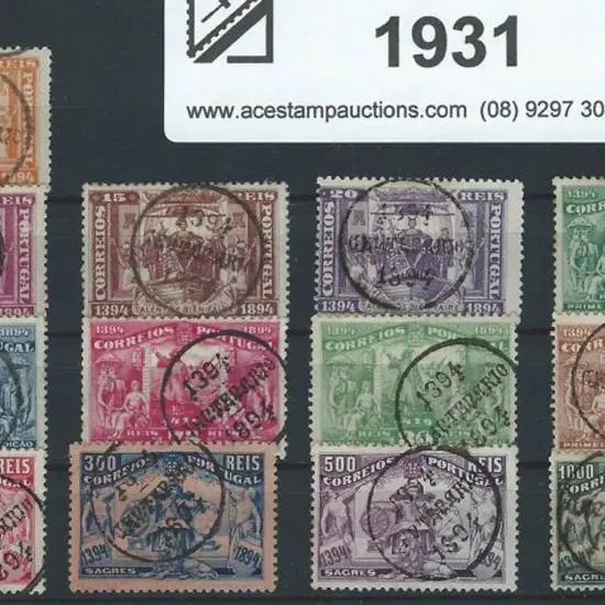 Portugal 1894 Henry the Navigator set of 13 F/U. ...
