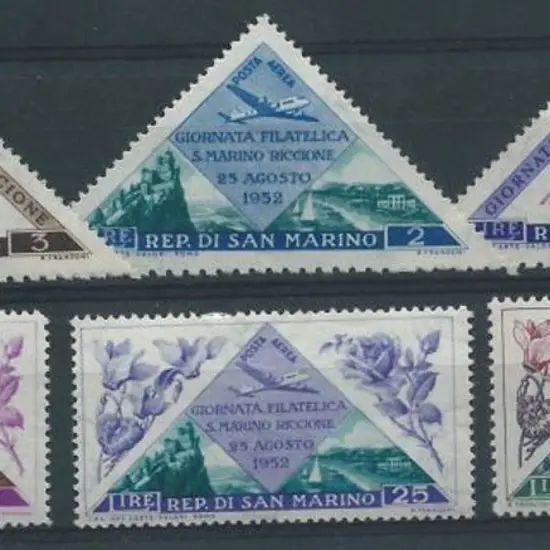 San Marino 1952 Stamp Day set of 6. MUH SG 446/51 ...