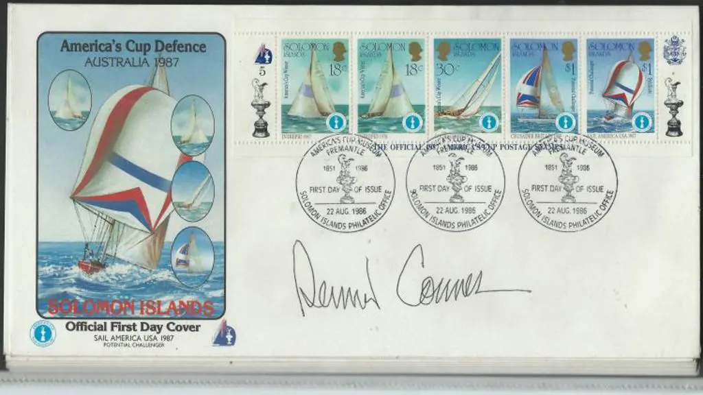 Solomon Islands 1986 (22nd Aug) America's Cup ... Image 1++