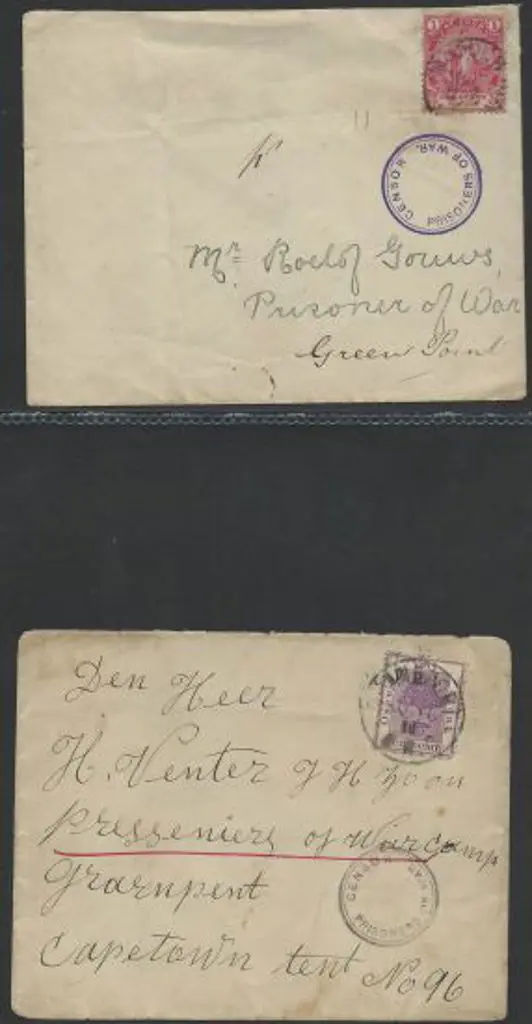South Africa-Boer War 1900/02 P.O.W. covers ... Image 1++