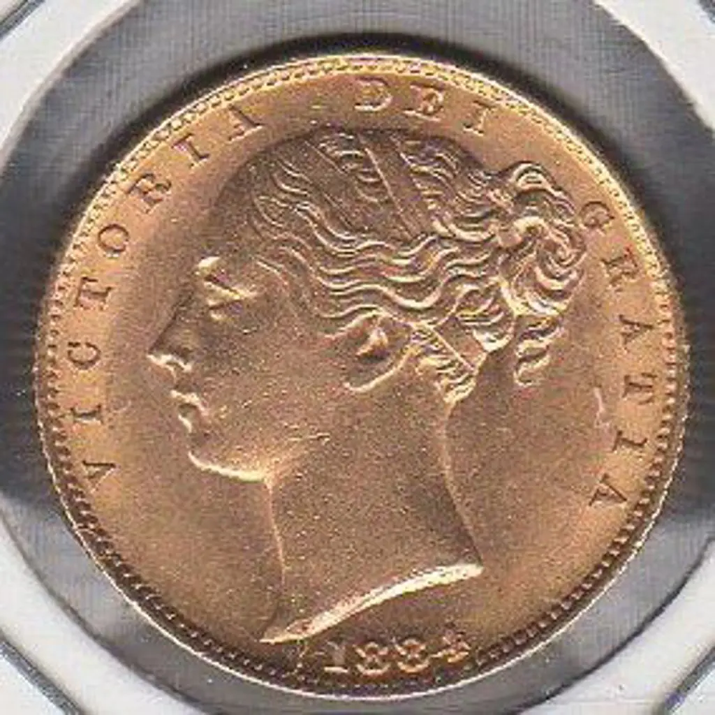 1884s Sydney Sovereign Shield Back. Unc. A scarce ... Image 1++