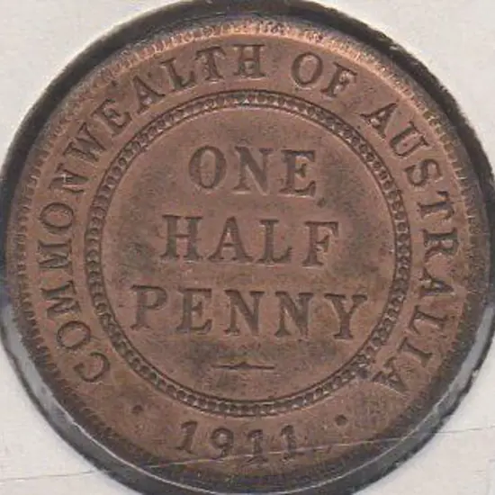 1911 Half Penny with much lustre & choice Unc.