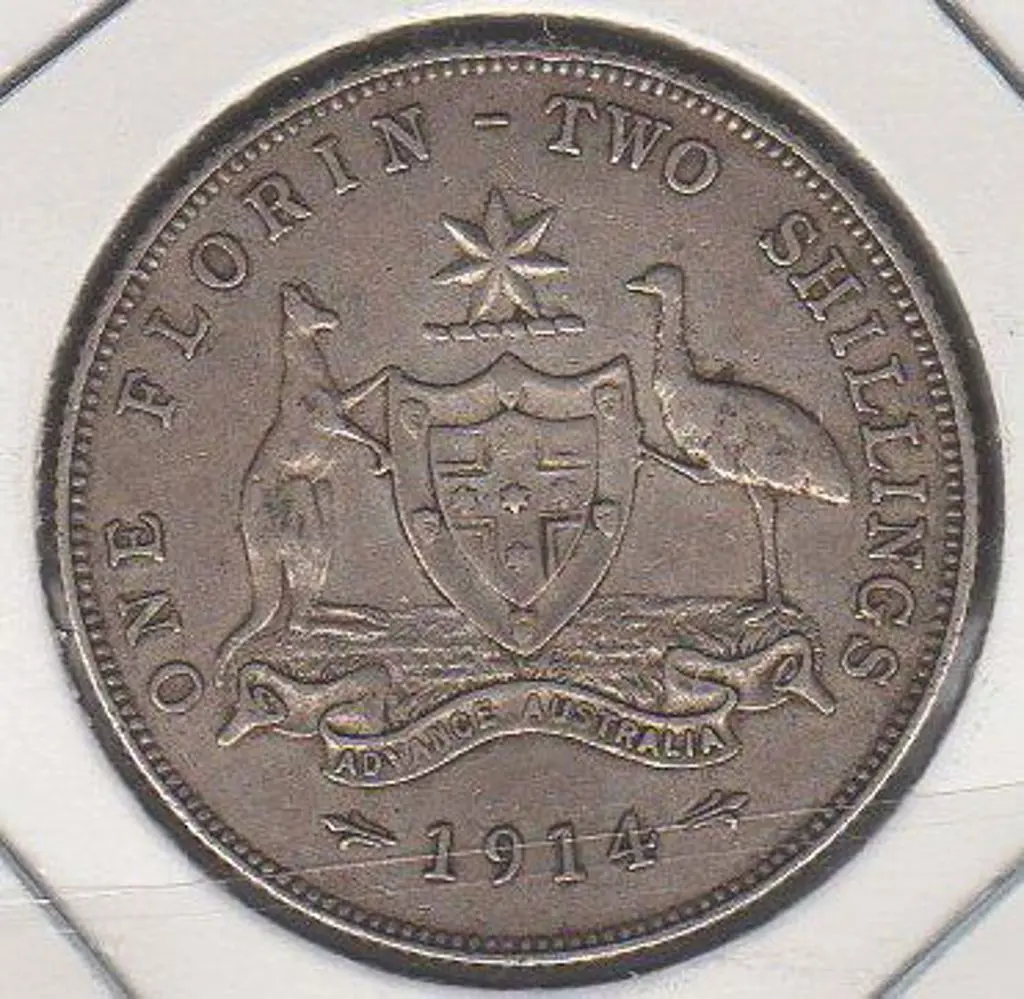 1914 Florin aVF Image 1++