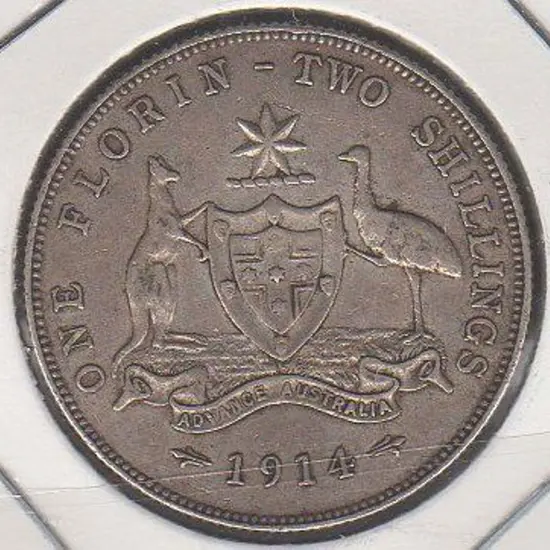 1914 Florin aVF