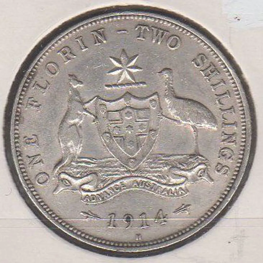 1914h Florin. A key date, difficult to find. ... Image 1++