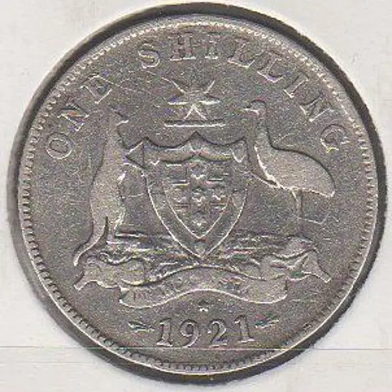 1921* One Shilling. F