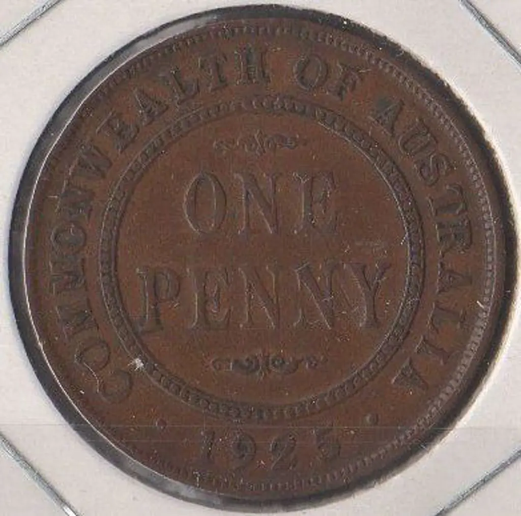 1925 Penny scarce gF Image 1++